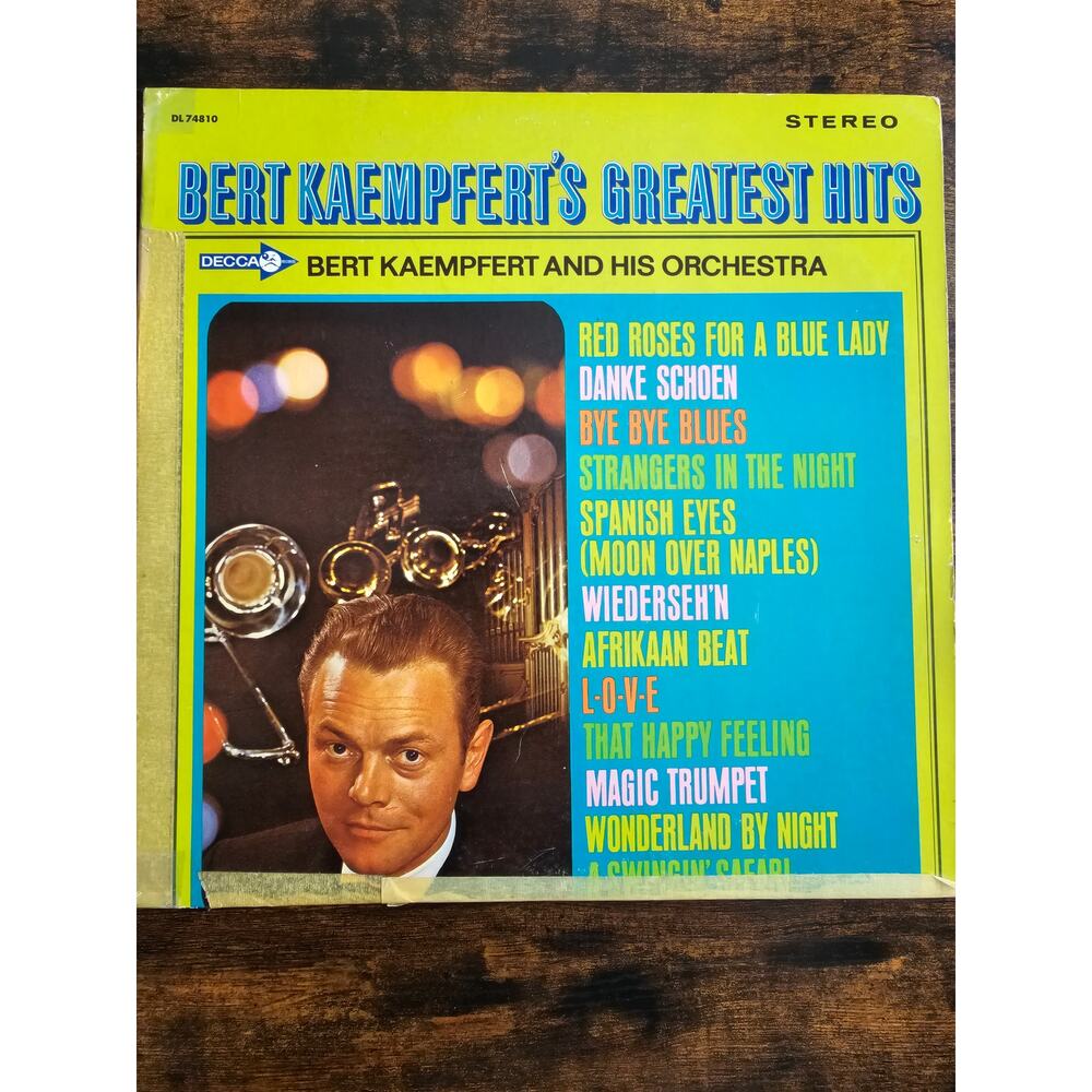 Vintage Bert Kaempfert's and his Orchestra Greatest Hits Decca Stereo DL 74810